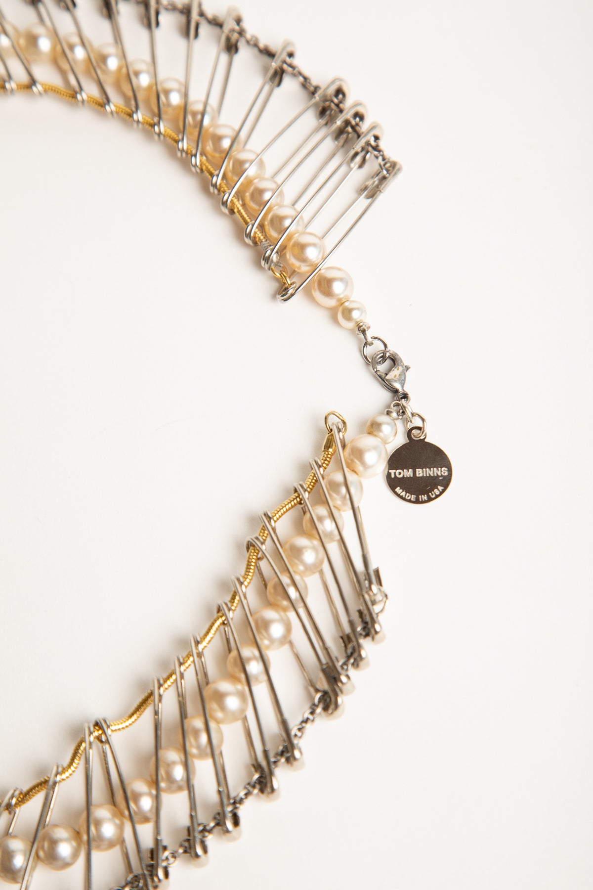 TOM BINNS | PEARL PIN PUNK NECKLACE - MAXFIELD LA