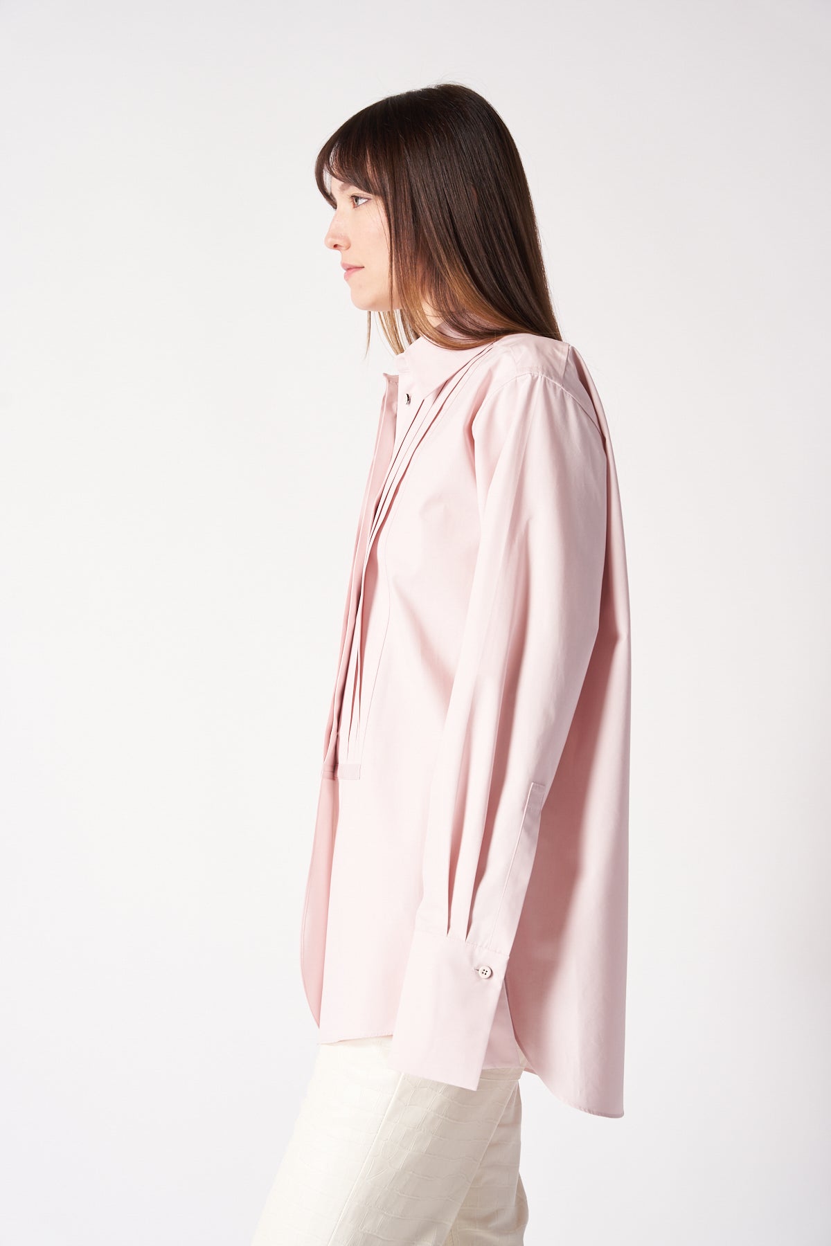 JIL SANDER | LONG SLEEVE TUXEDO SHIRT