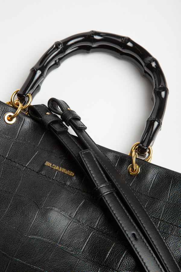 JIL SANDER | MEDIUM BAMBOO HANDLE SHOPPER BAG