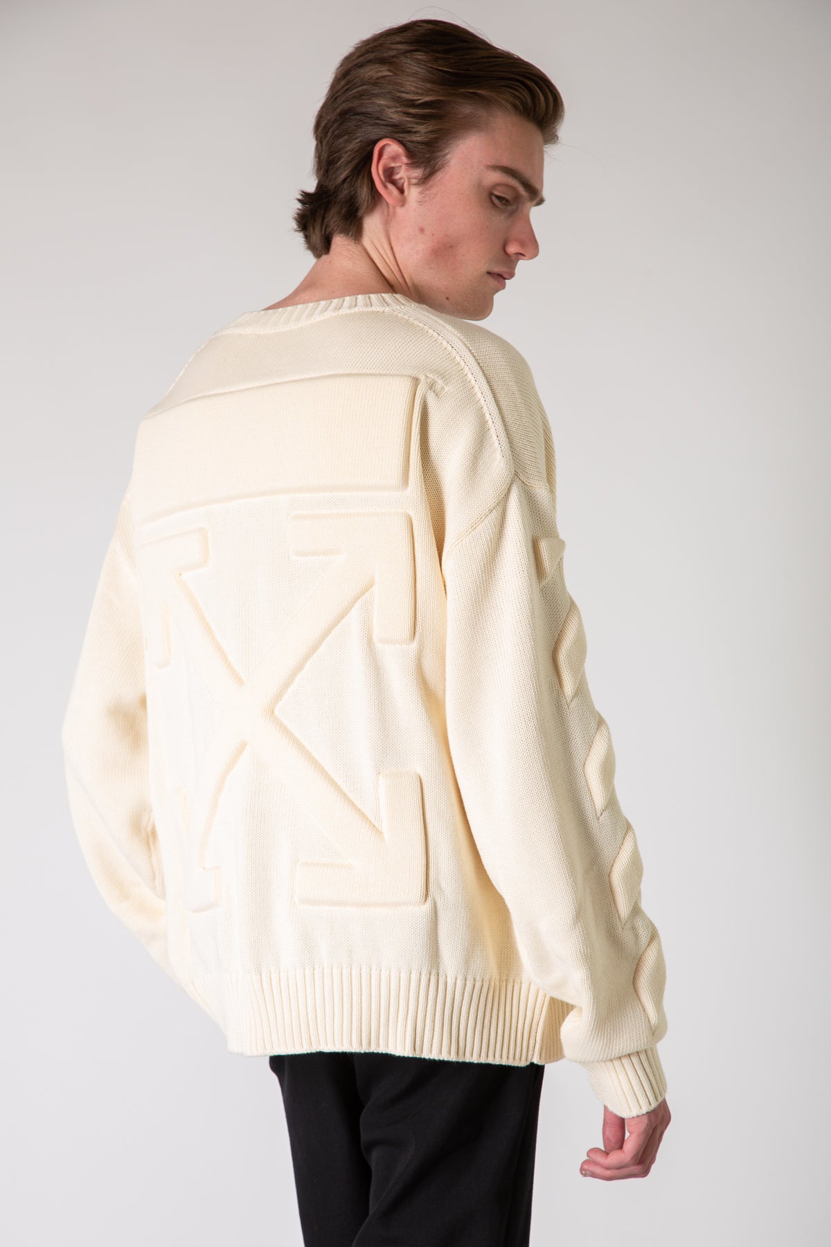【完売商品】NEAU Calme Stole(off white) OFF-WHITE | 3D DIAG SWEATER