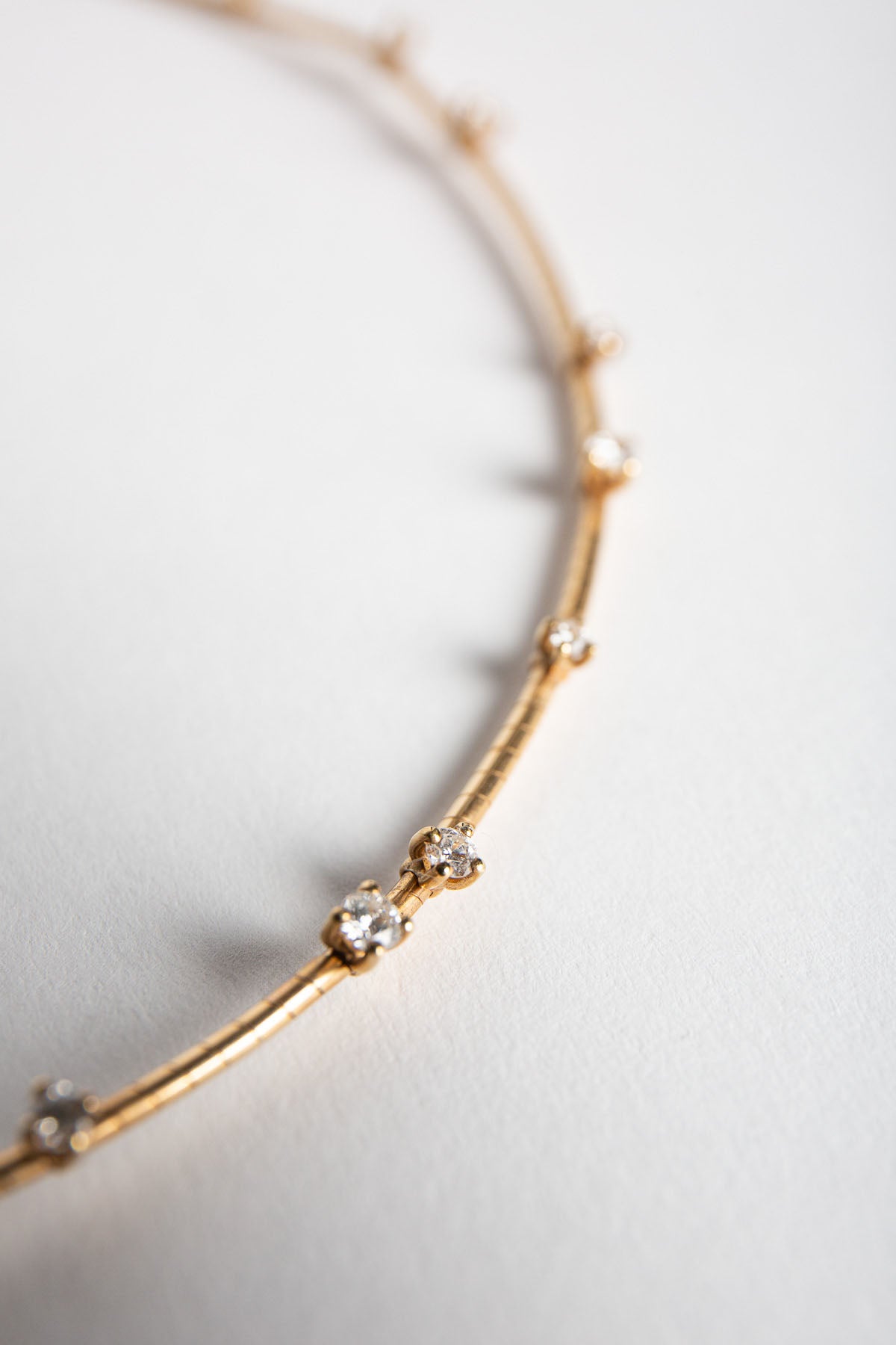 MATTIA CIELO | YELLOW GOLD DIAMOND NECKLACE