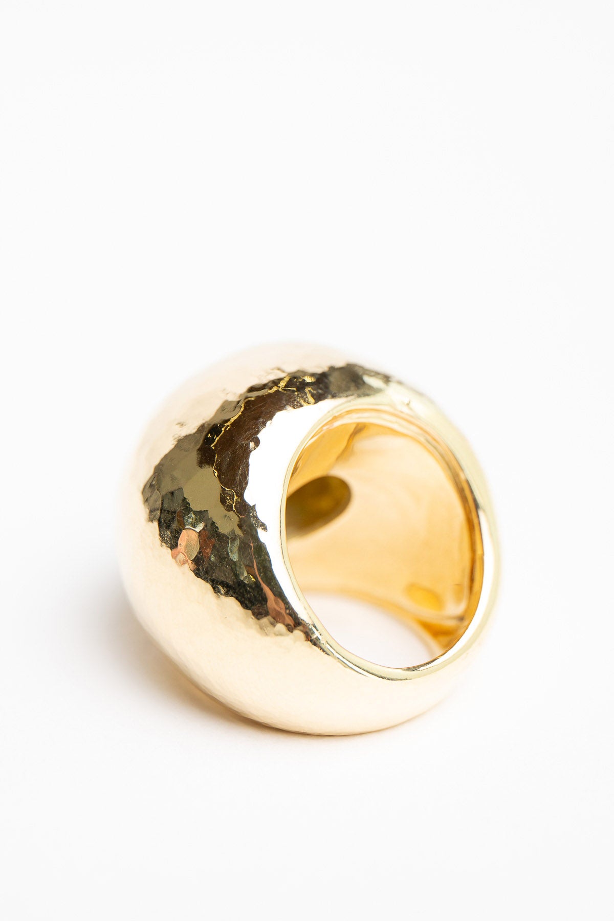 MAUD JEWELRY | 18K GOLD LARGE DOME RING