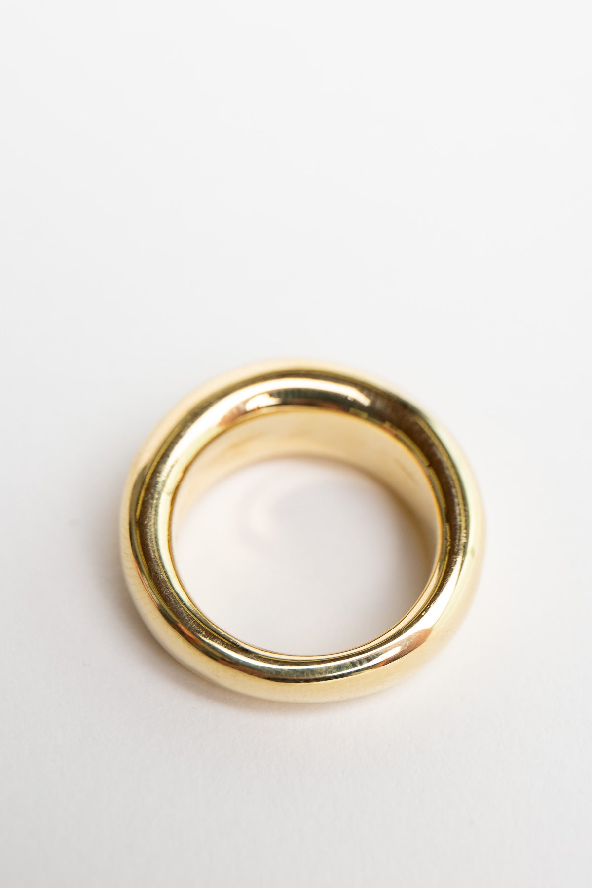 MAUD JEWELRY | 18K GOLD LOW DOME RING - MAXFIELD LA