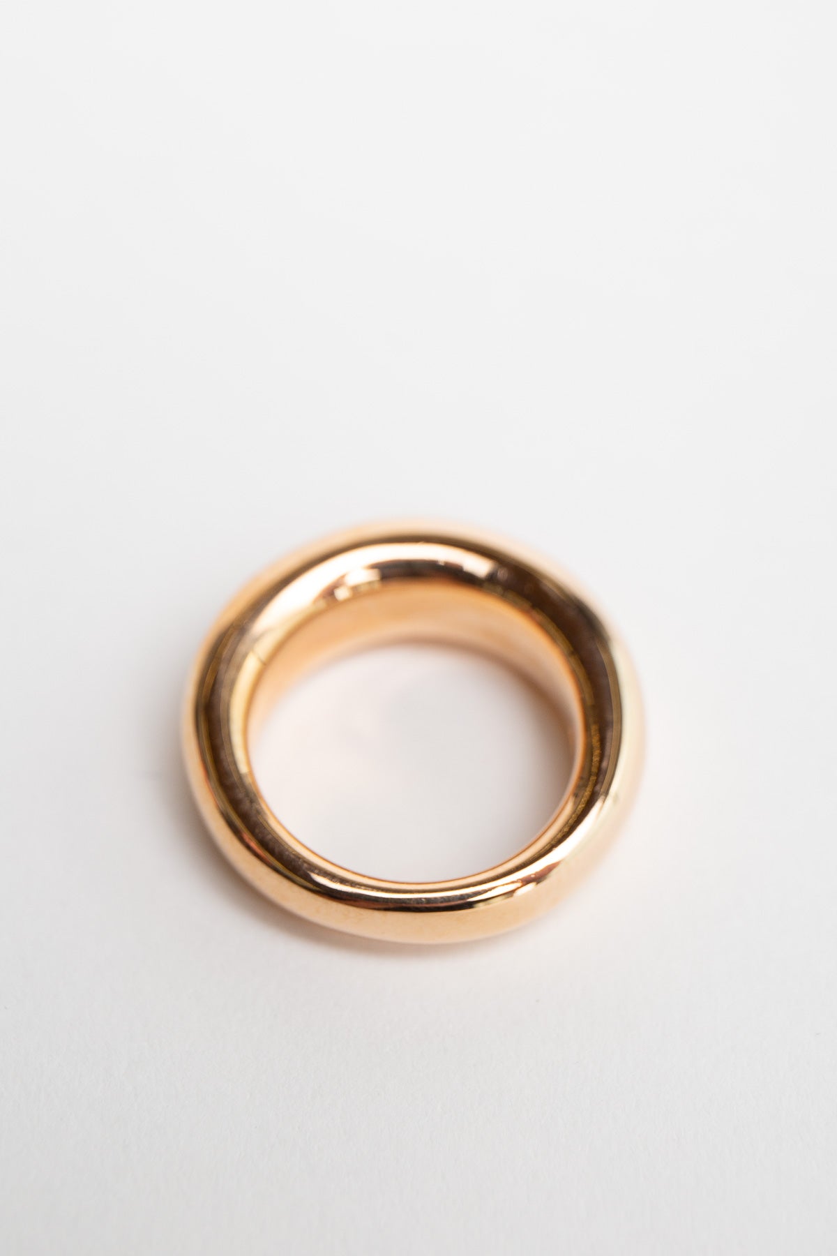 MAUD JEWELRY | 18K ROSE GOLD LOW DOME RING - MAXFIELD LA