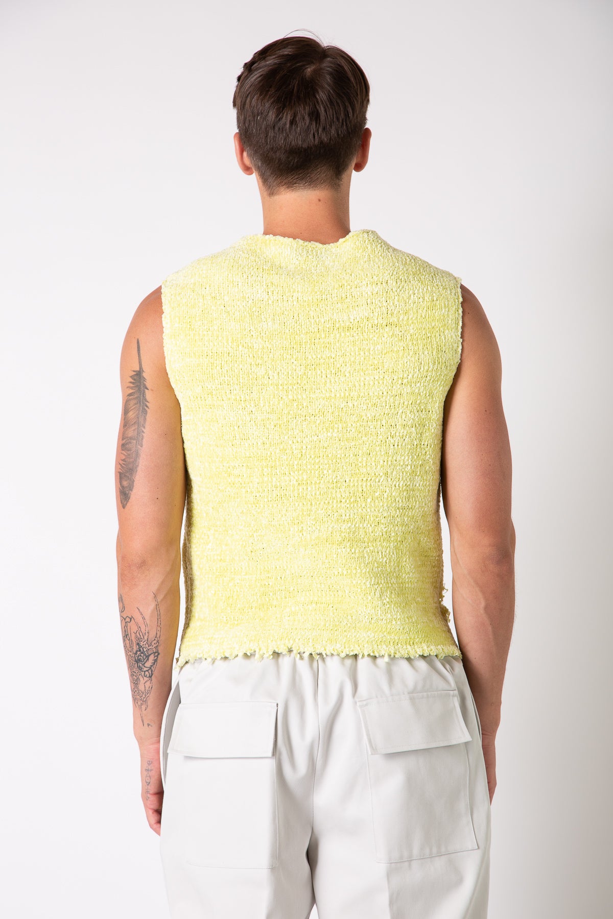 JIL SANDER | DESTROYED CHENILLE VEST - MAXFIELD LA