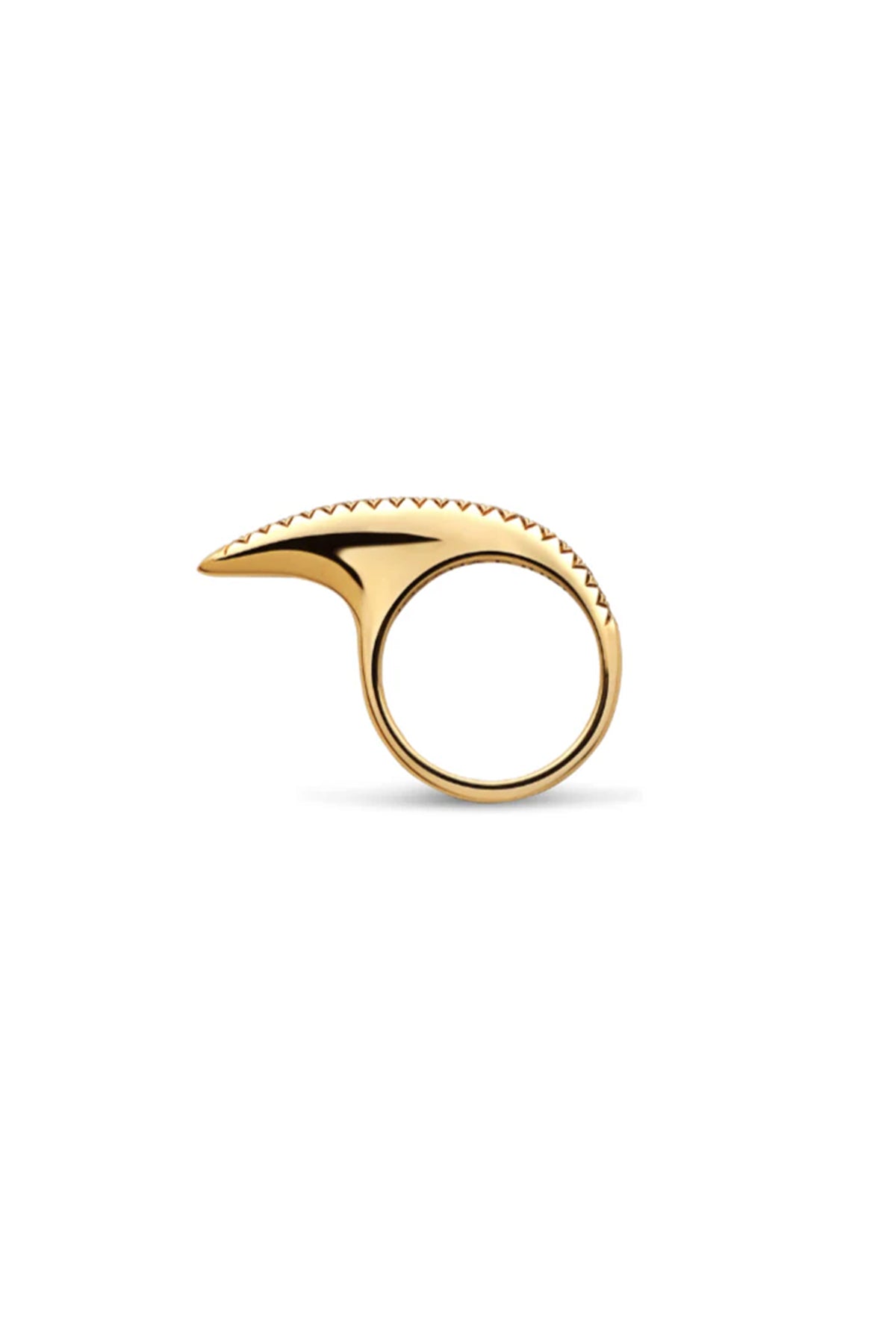 JOVANA DJURIC | SMALL YELLOW GOLD DIAMOND SLICE RING - MAXFIELD LA