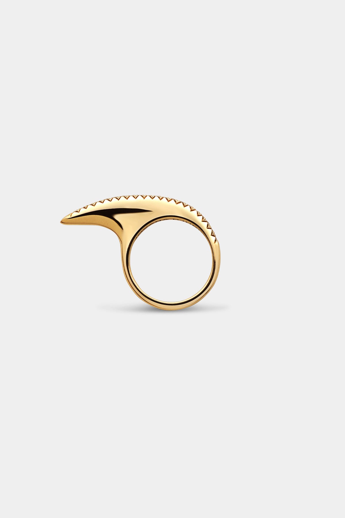JOVANA DJURIC | SMALL YELLOW GOLD & DIAMOND SLICE RING