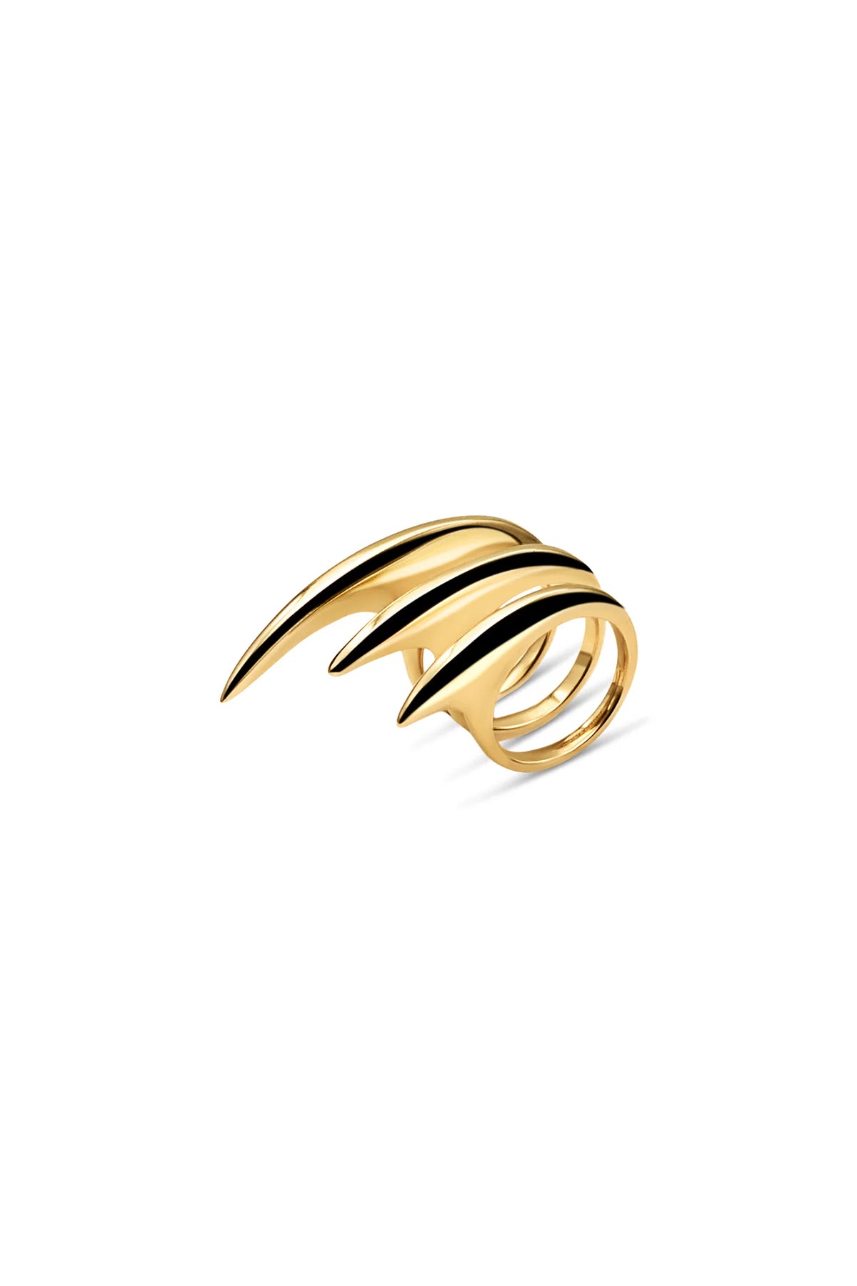 JOVANA DJURIC | MEDIUM YELLOW GOLD SLICE RING - MAXFIELD LA