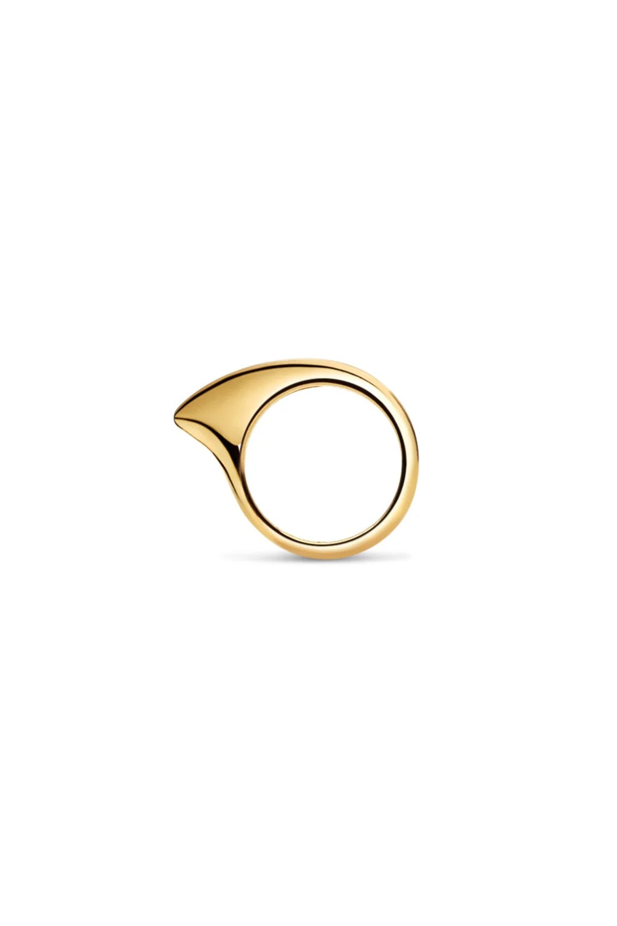 JOVANA DJURIC | SMALL YELLOW GOLD CRESCENT RING - MAXFIELD LA