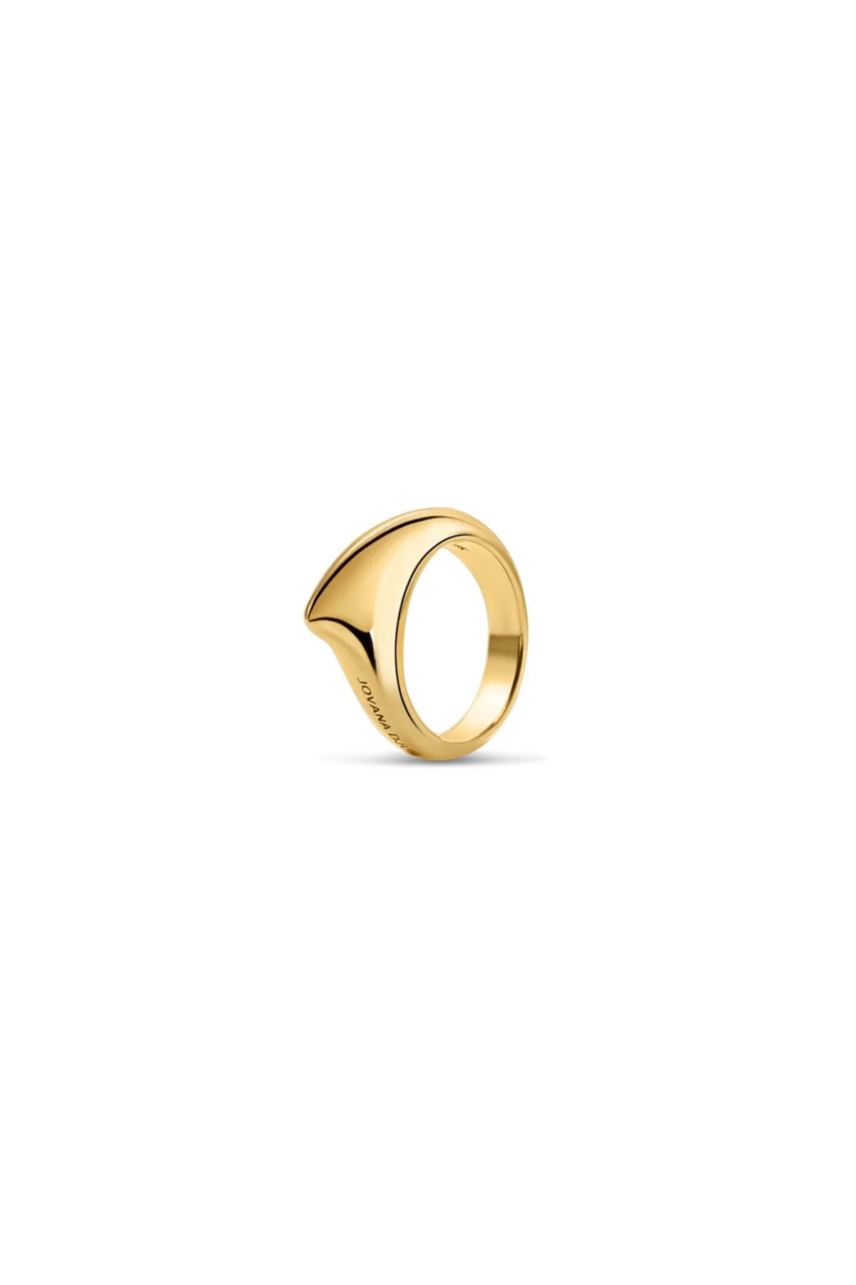 JOVANA DJURIC | SMALL YELLOW GOLD CRESCENT RING - MAXFIELD LA