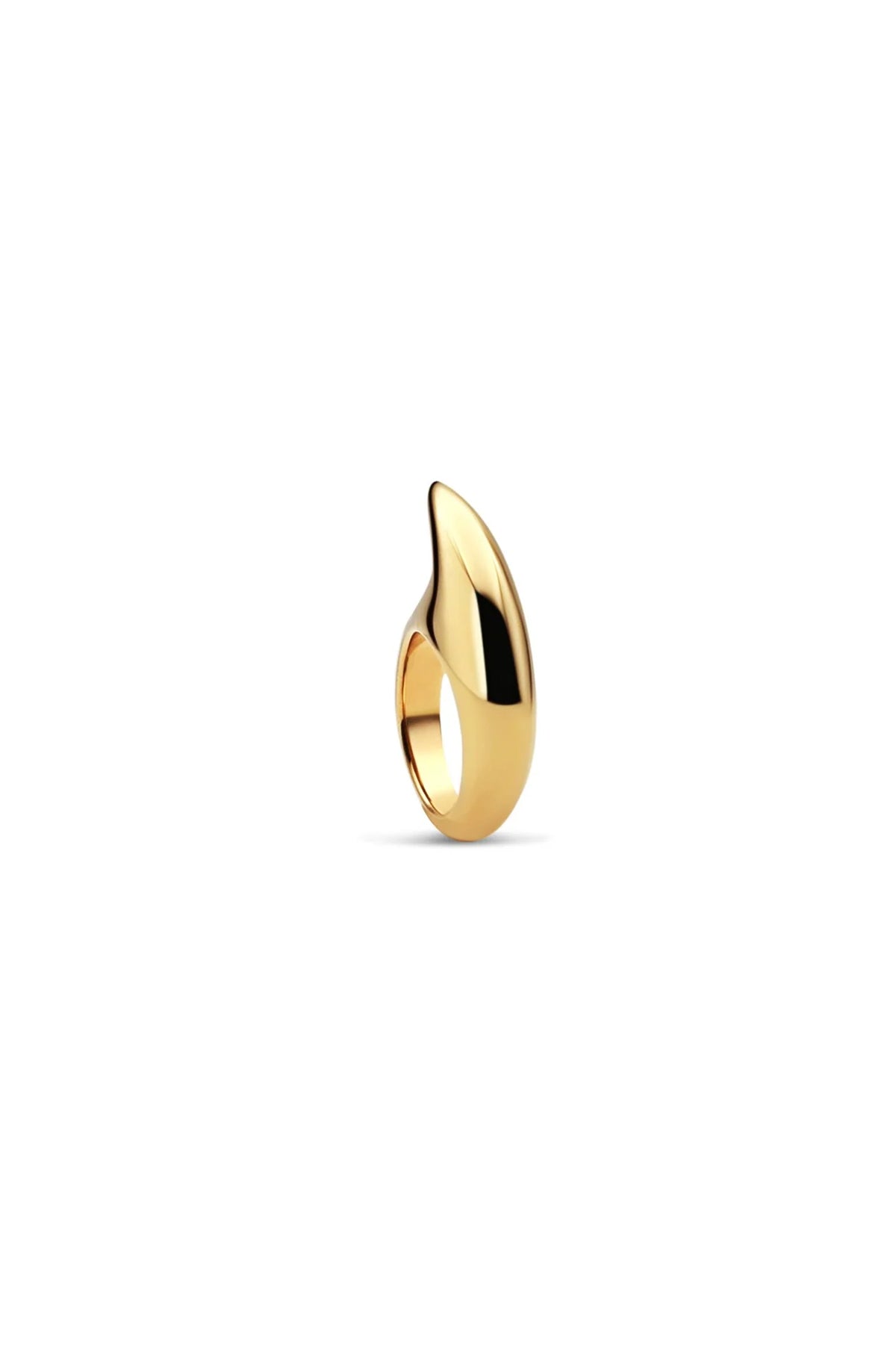 JOVANA DJURIC | MEDIUM YELLOW GOLD CRESCENT RING - MAXFIELD LA