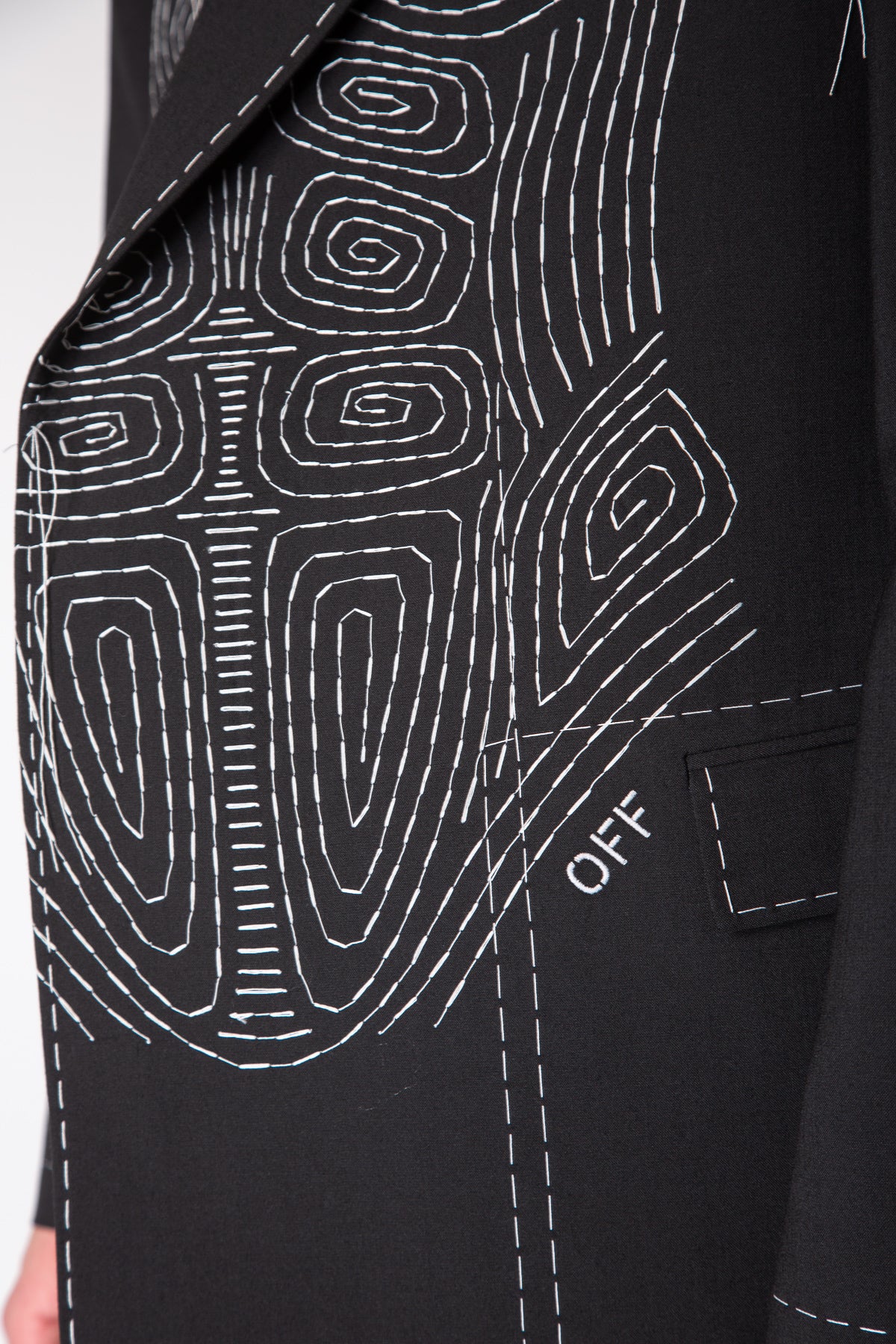 OFF-WHITE | BODY STITCH DOUBLE BREASTED JACKET - MAXFIELD LA