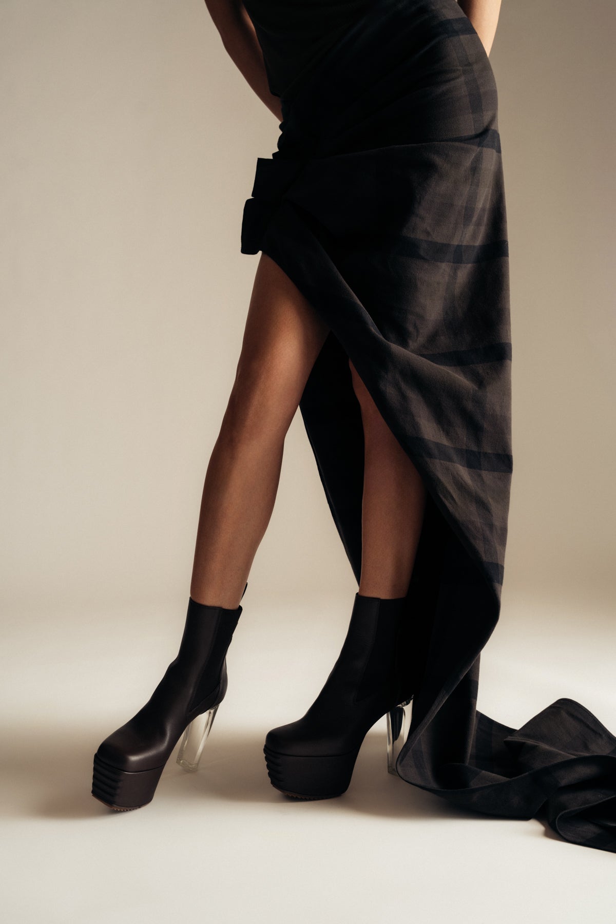 RICK OWENS | MINIMAL GRILL BEATLE 65 BOOTS - MAXFIELD LA