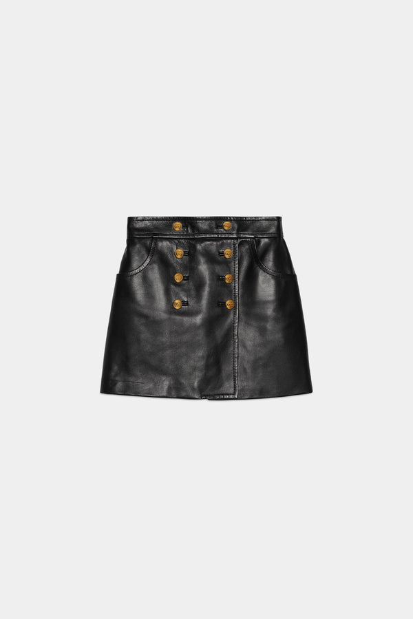 GUCCI | LEATHER SKIRT