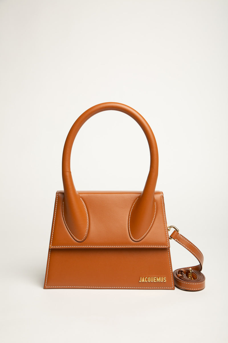 JACQUEMUS, 'Le Chiquito' Medium Leather Shoulder Bag