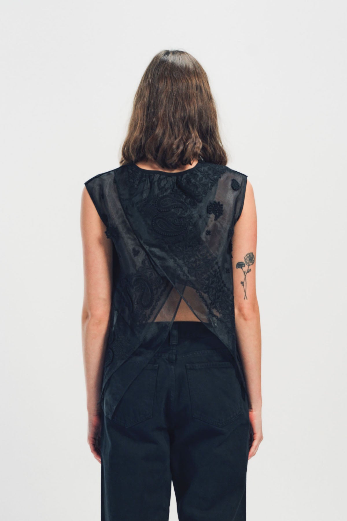 SACAI | BANDANA EMBROIDERED PULLOVER