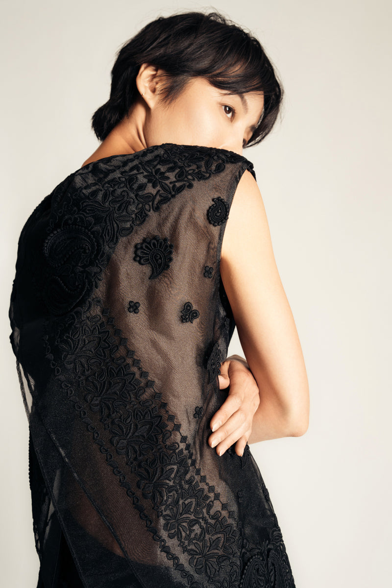 SACAI | BANDANA EMBROIDERED PULLOVER