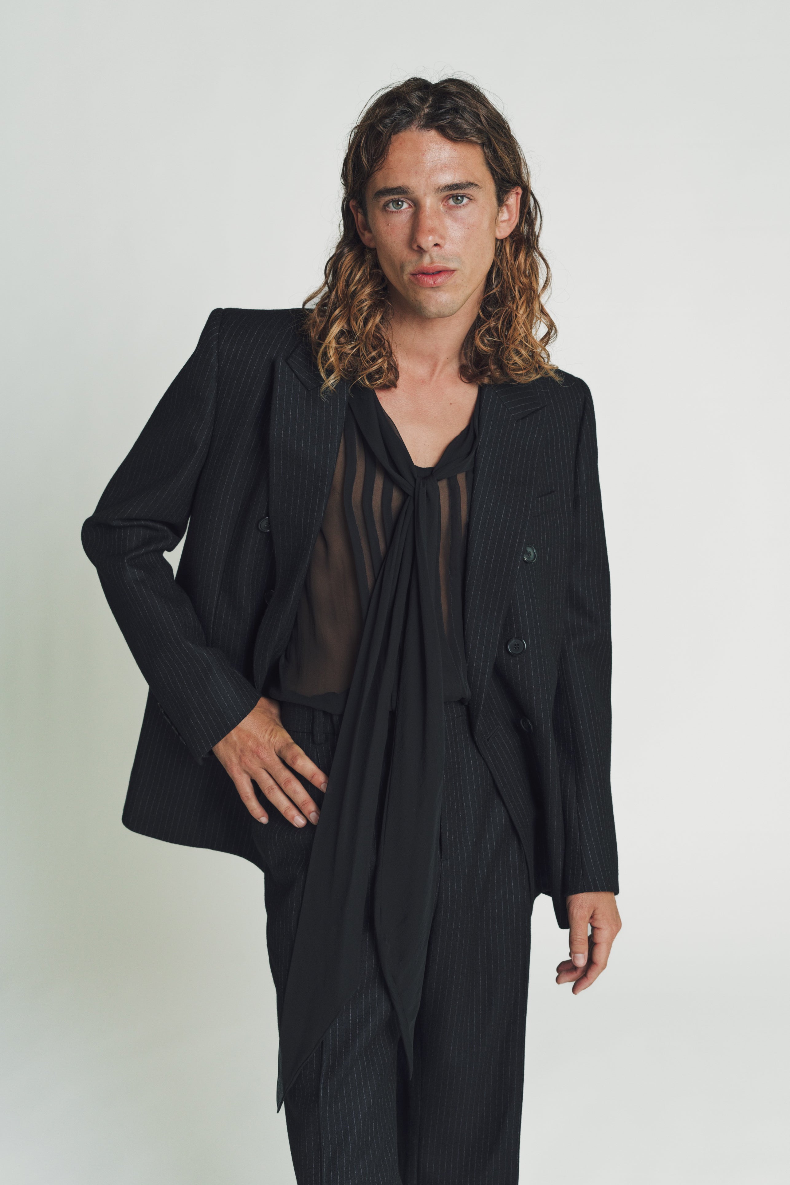 SAINT LAURENT DOUBLE BREASTED BLAZER