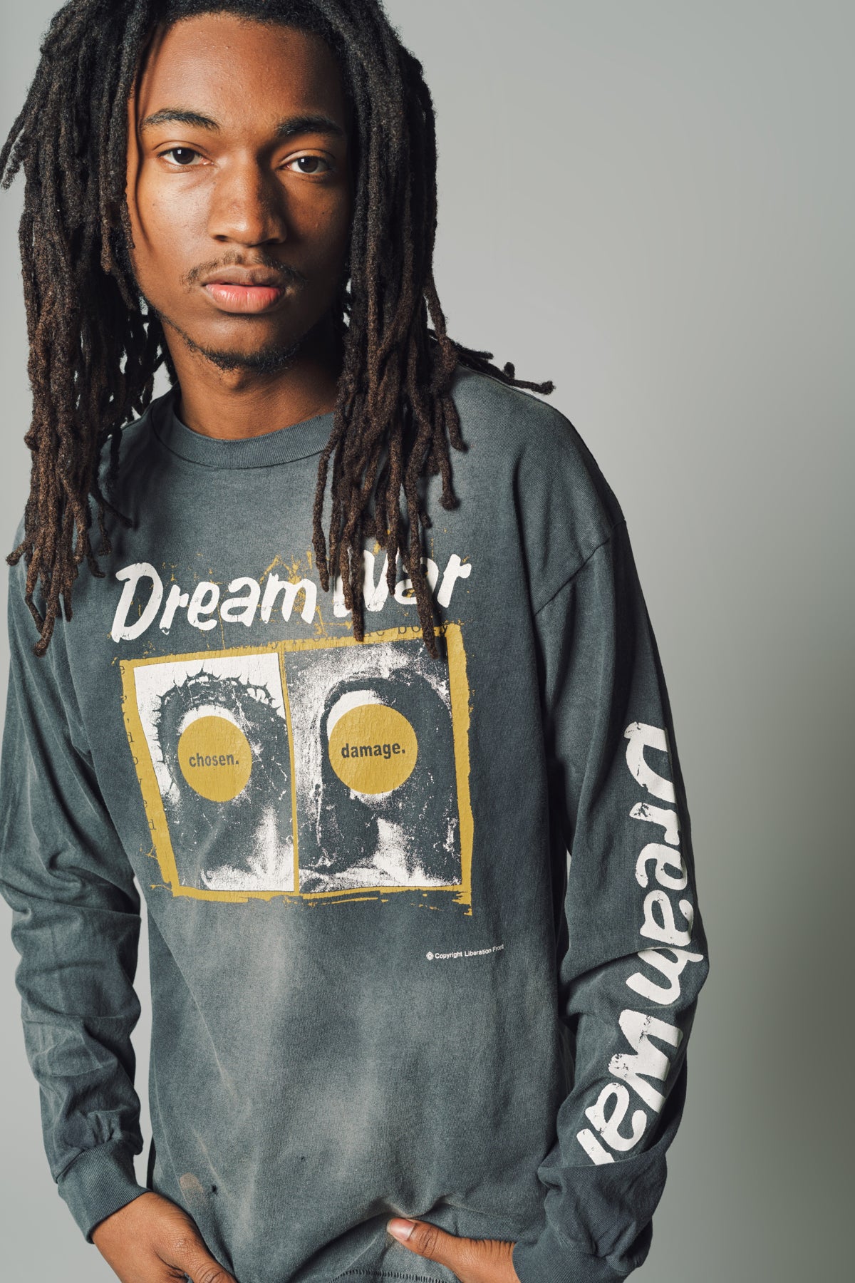 SAINT MICHAEL | DREAM WAR LONG SLEEVE TEE - MAXFIELD LA