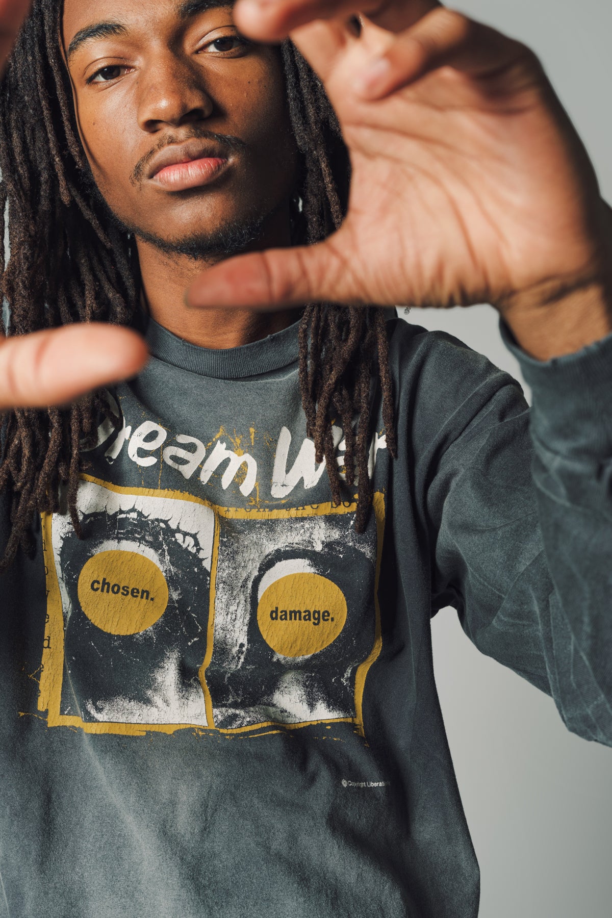 SAINT MICHAEL | DREAM WAR LONG SLEEVE TEE - MAXFIELD LA