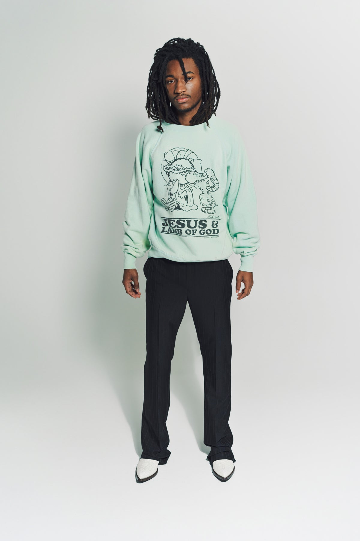 SAINT MICHAEL | JESUS CREWNECK - MAXFIELD LA