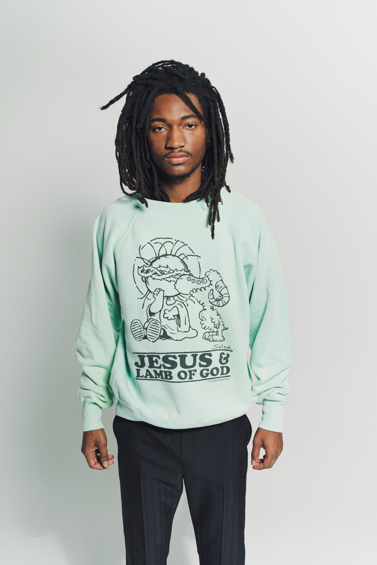 SAINT MICHAEL | JESUS CREWNECK - MAXFIELD LA