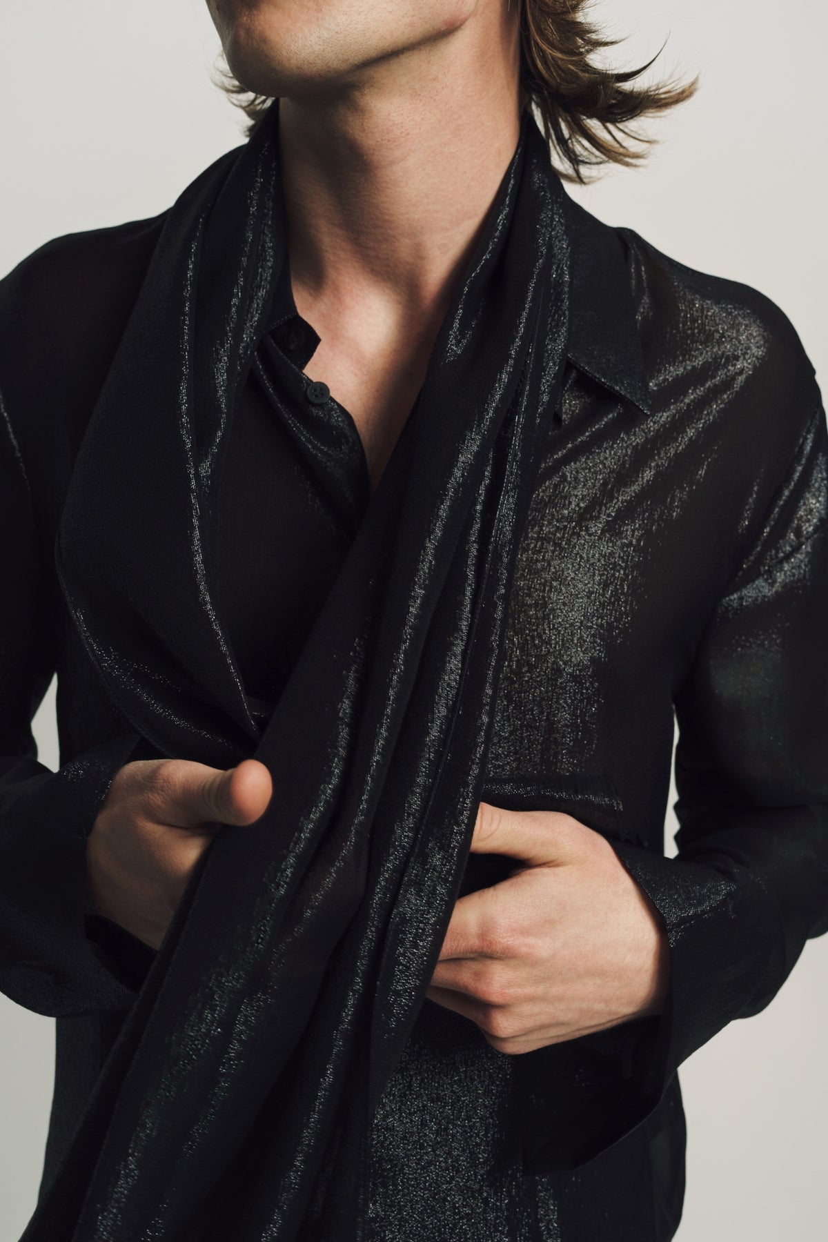 SAPIO | LAME SCARF - MAXFIELD LA