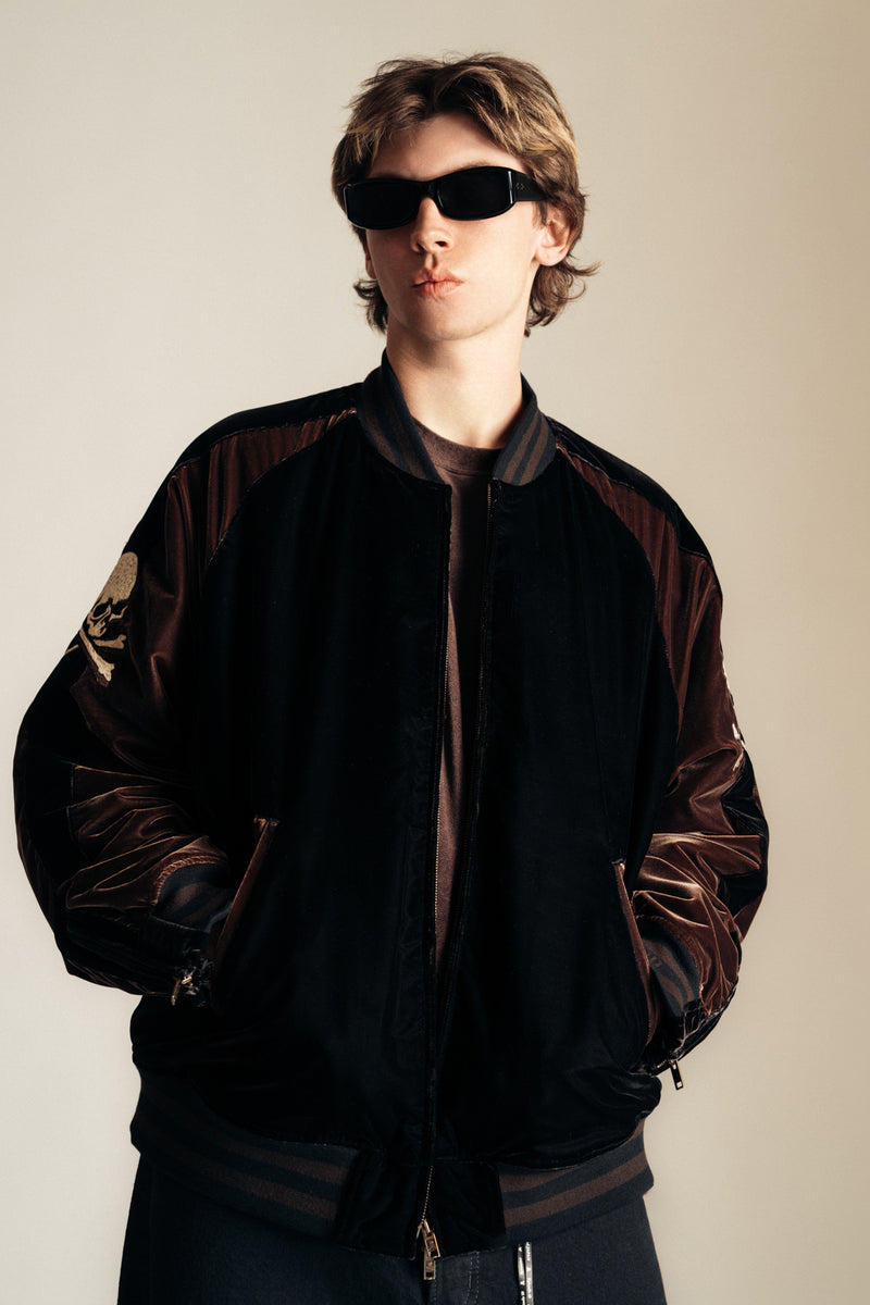 MASTERMIND | VELOUR BOMBER JACKET