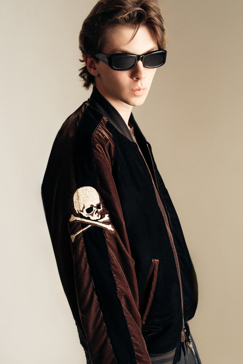 MASTERMIND | VELOUR BOMBER JACKET