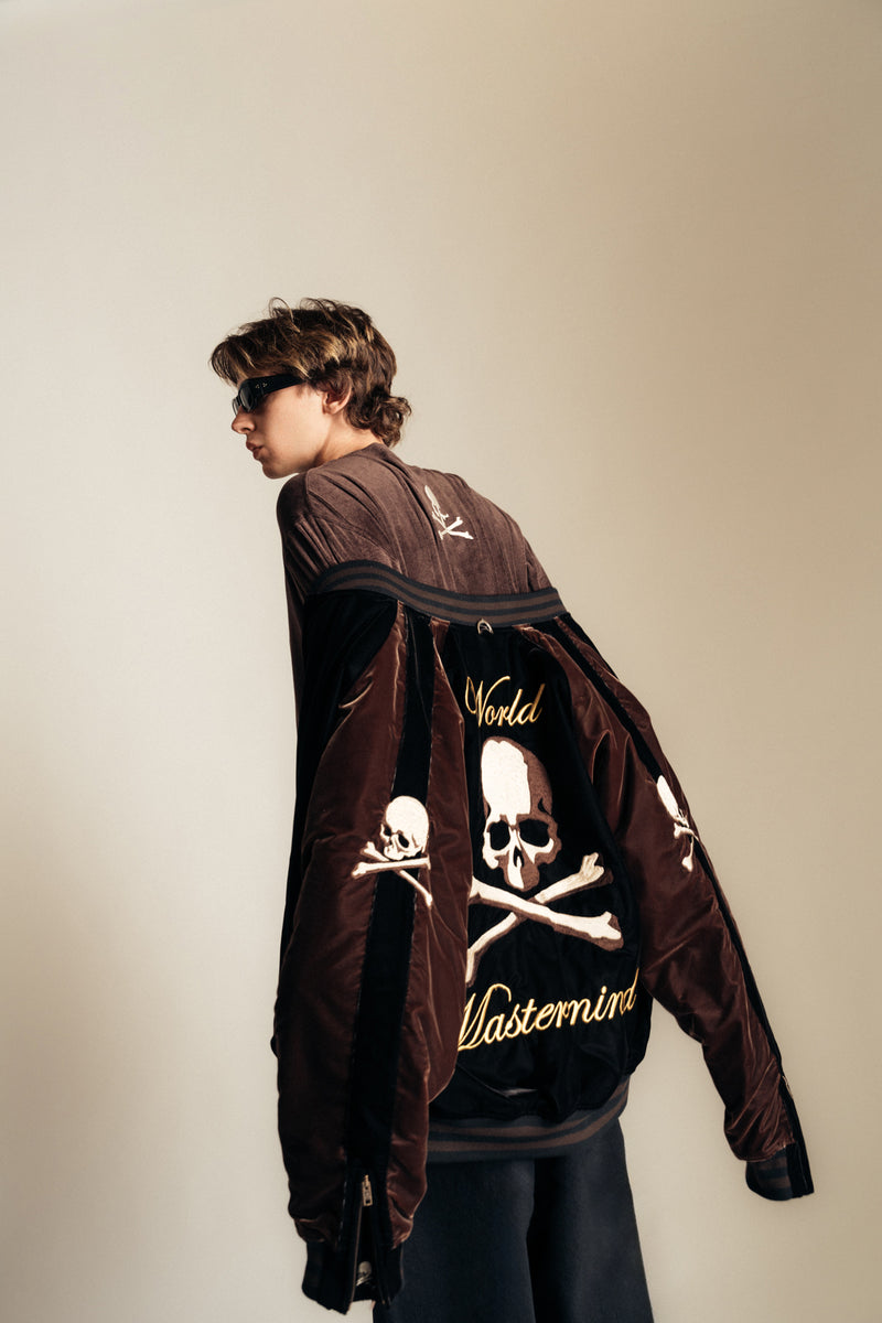 MASTERMIND | VELOUR BOMBER JACKET