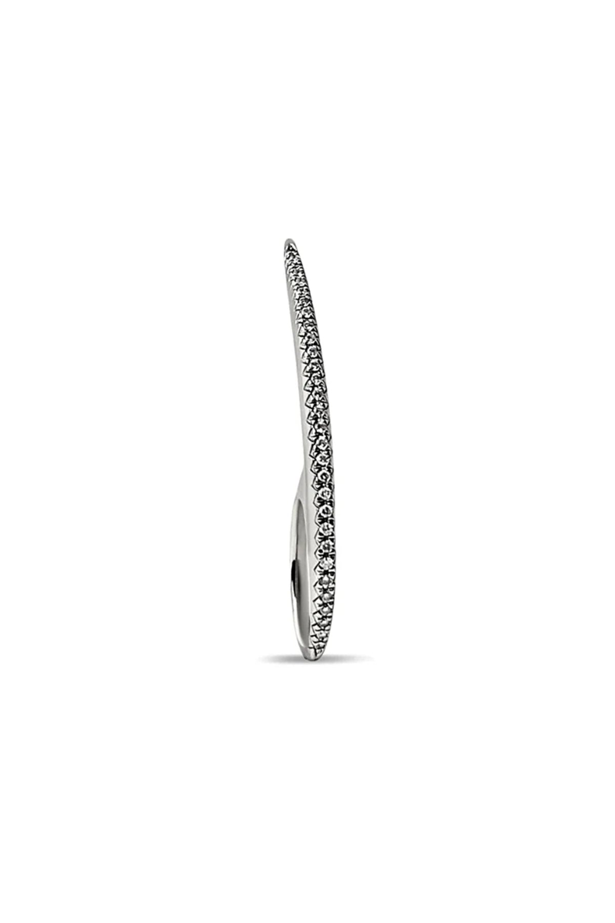 JOVANA DJURIC | LARGE SILVER DIAMOND SLICE RING - MAXFIELD LA