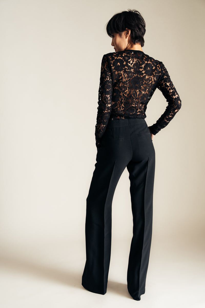 VALENTINO | LACE LONG SLEEVE TOP