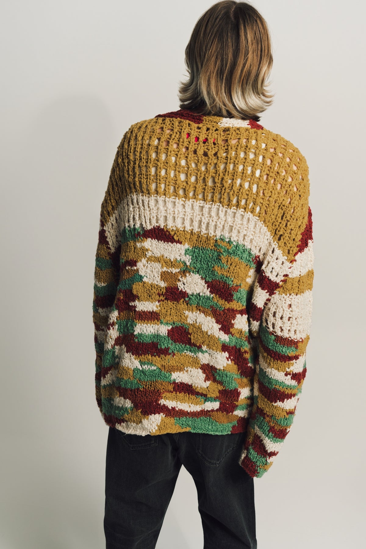 THE ELDER STATESMAN | KNOTTED COTTON CARDIGAN - MAXFIELD LA
