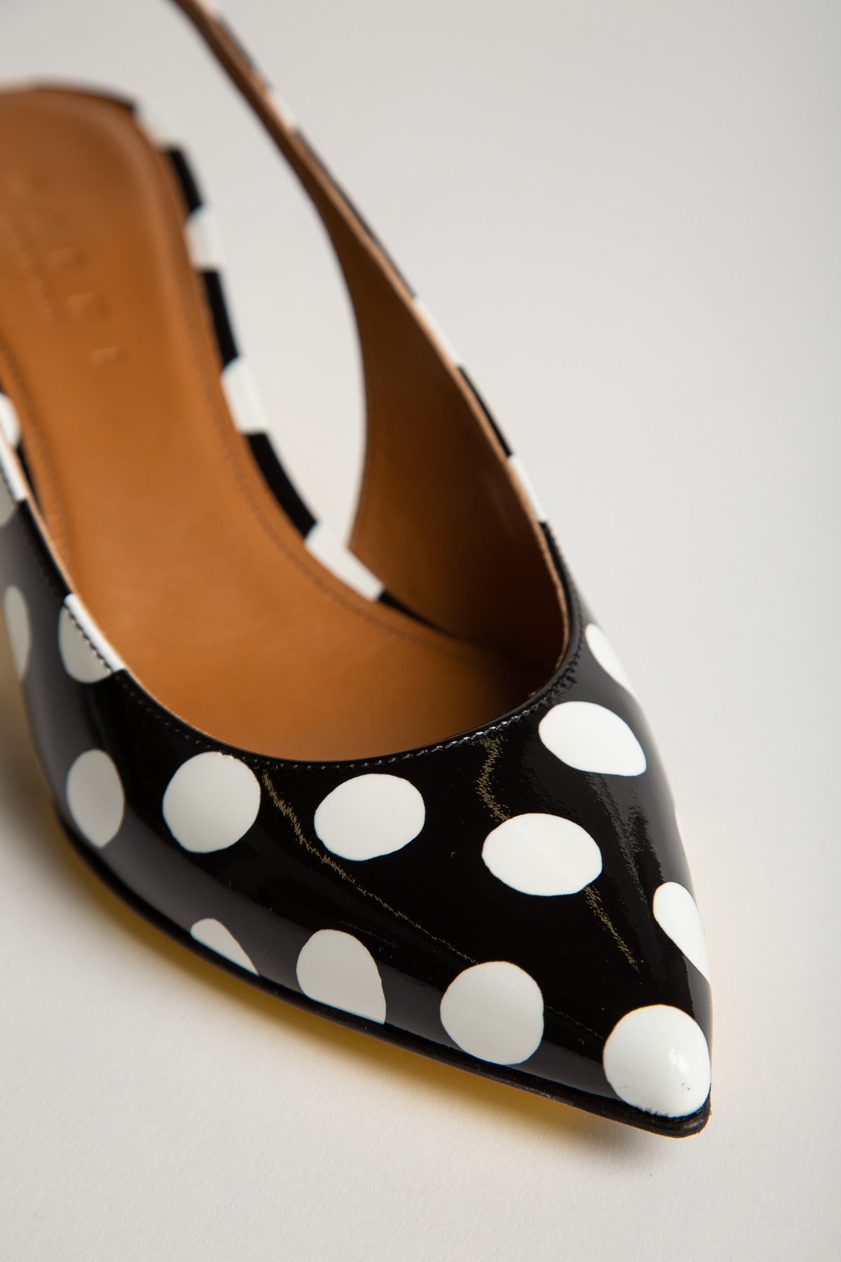 MARNI | POLKA DOT SLINGBACK HEELS - MAXFIELD LA