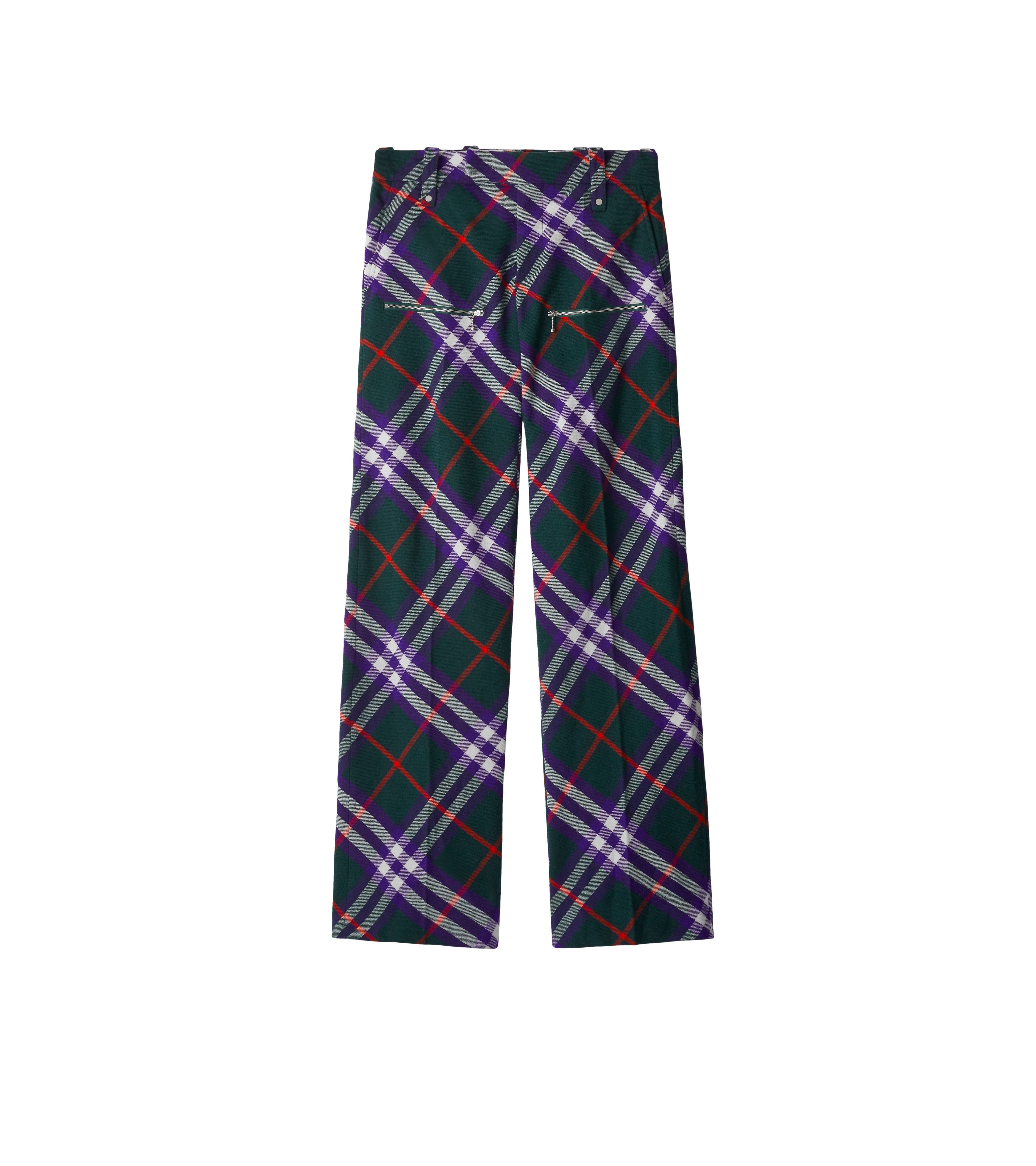 BURBERRY | CHECK WOOL TROUSERS