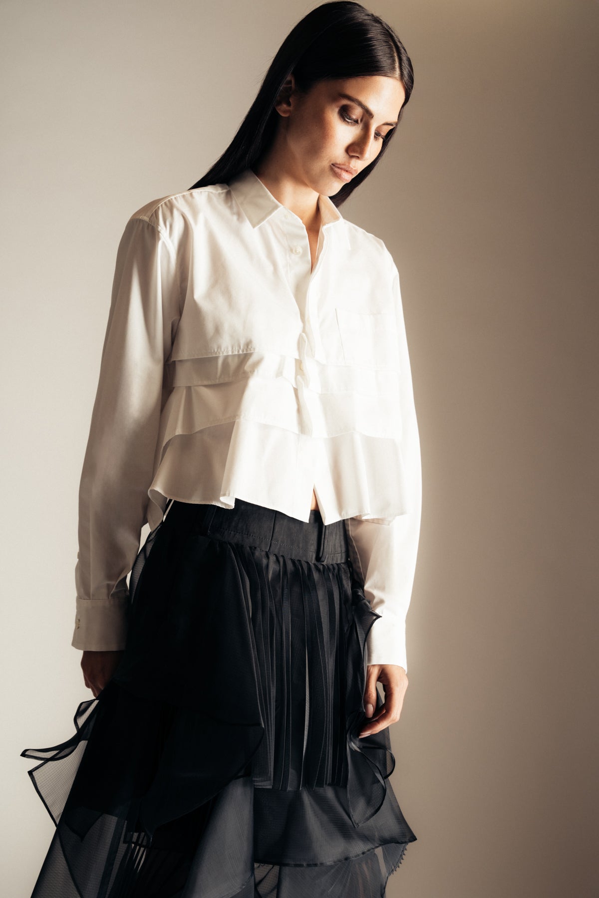 SACAI | COTTON POPLIN SHIRT