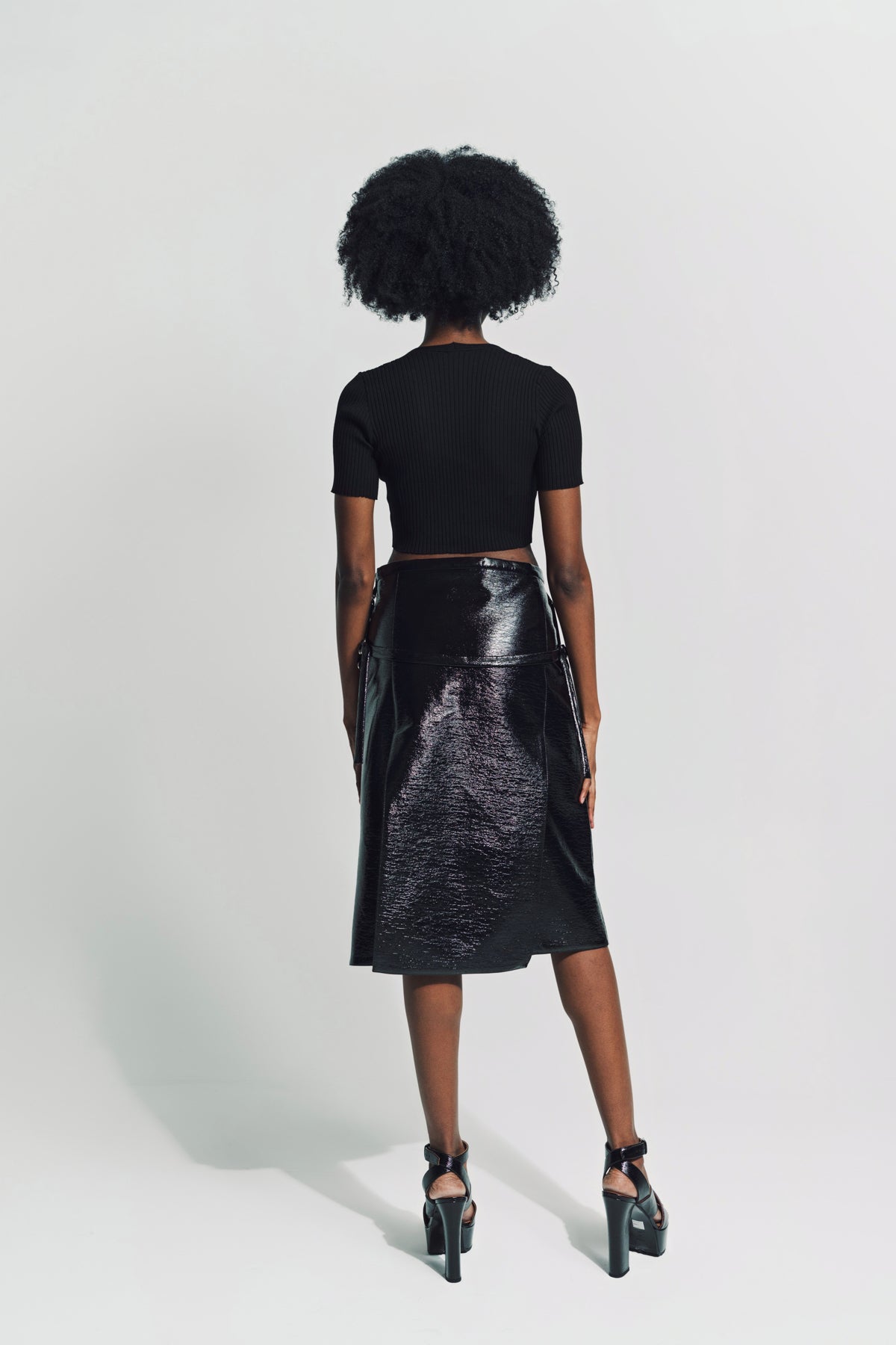 COURRÈGES | ONE STRAP VINYL SKIRT - MAXFIELD LA