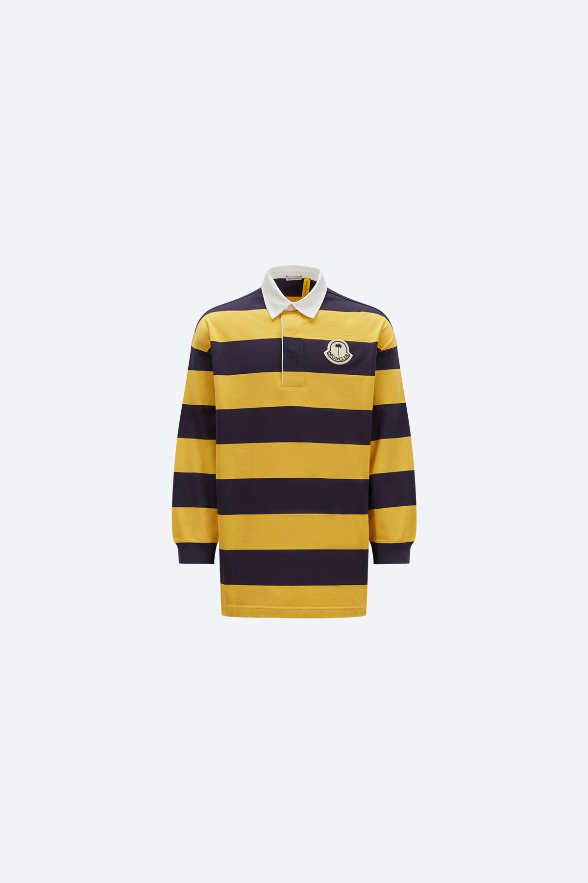 MONCLER X PALM ANGELS | STRIPED LONG SLEEVE POLO SHIRT