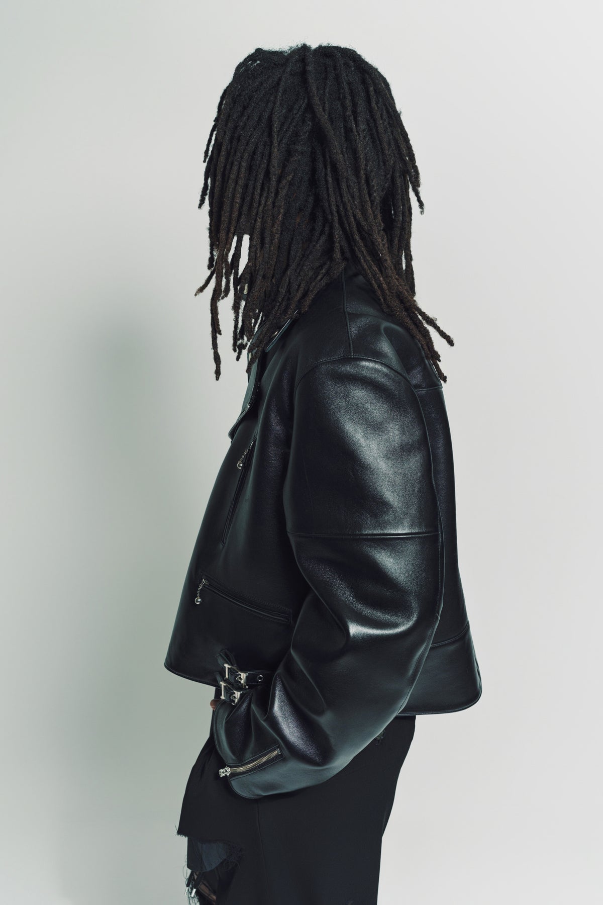 THE SOLOIST | TWO-WAY CROP RIDER JACKET - MAXFIELD LA