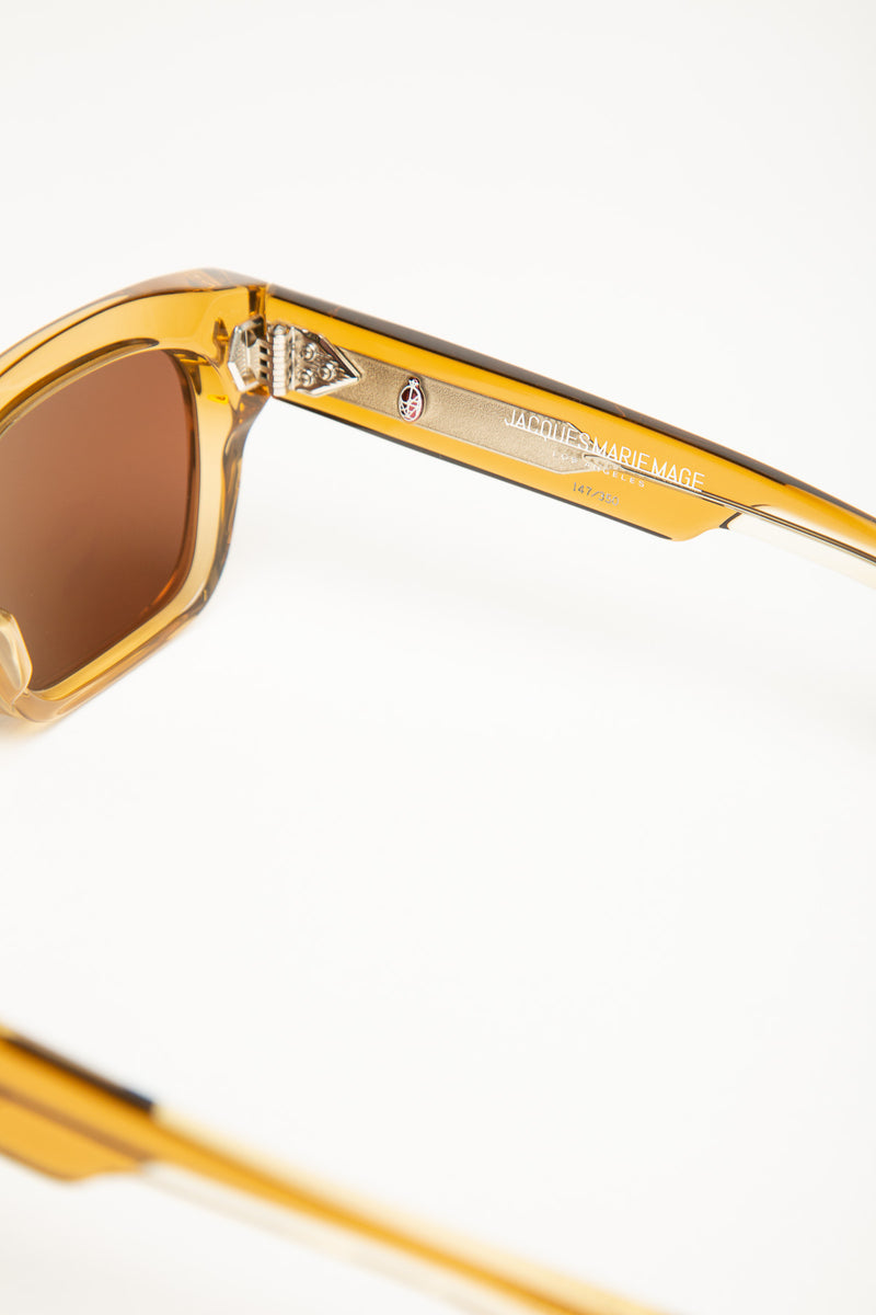 JACQUES MARIE MAGE | CASH SUNGLASSES IN OCRE