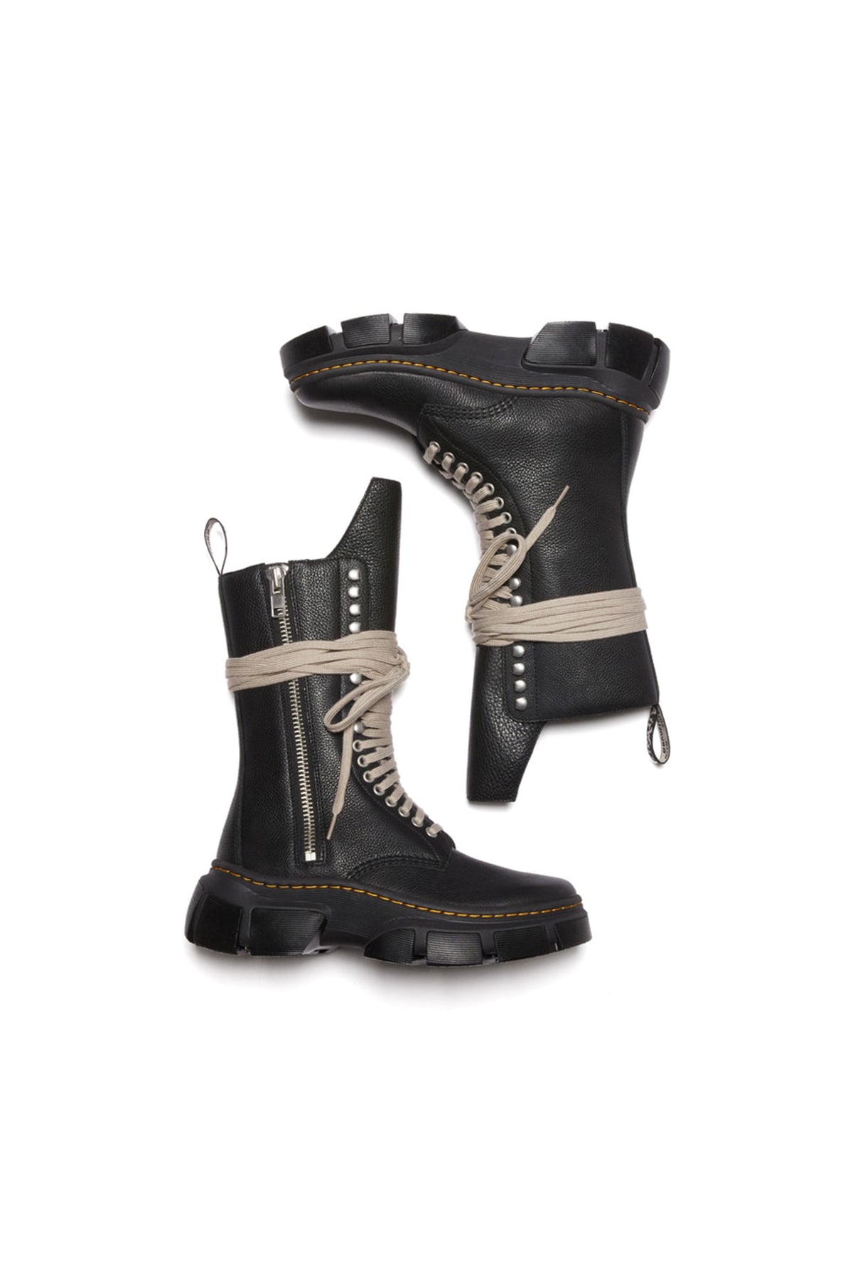 RICK OWENS | WOMENS 1918 CALF LENGTH DMXL BOOT CALF LENGTH BOOTS - MAXFIELD LA
