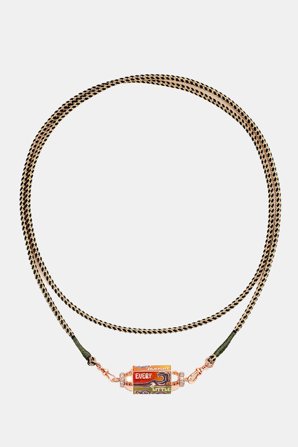 MARIE LICHTENBERG | 18K ROSE GOLD BLUNT BOX NECKLACE