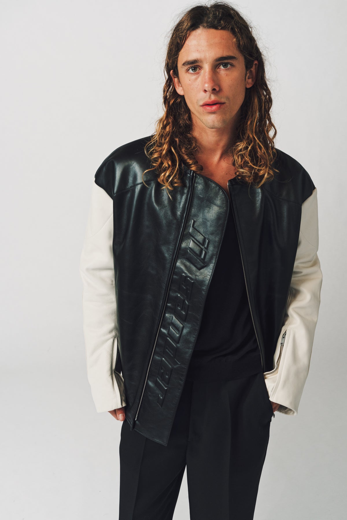 JIL SANDER LEATHER BIKER JACKET