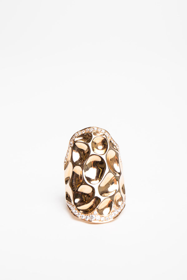 STEFERE | DENTED GOLD SHEATH RING