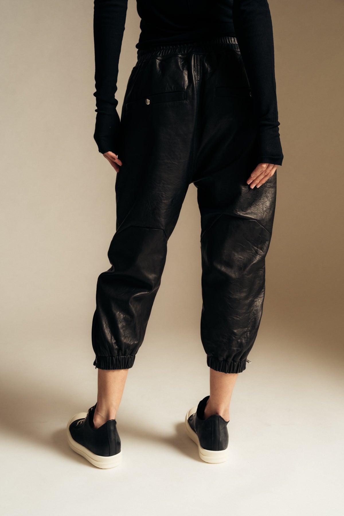 RICK OWENS | CROPPED TRACK PANTS - MAXFIELD LA