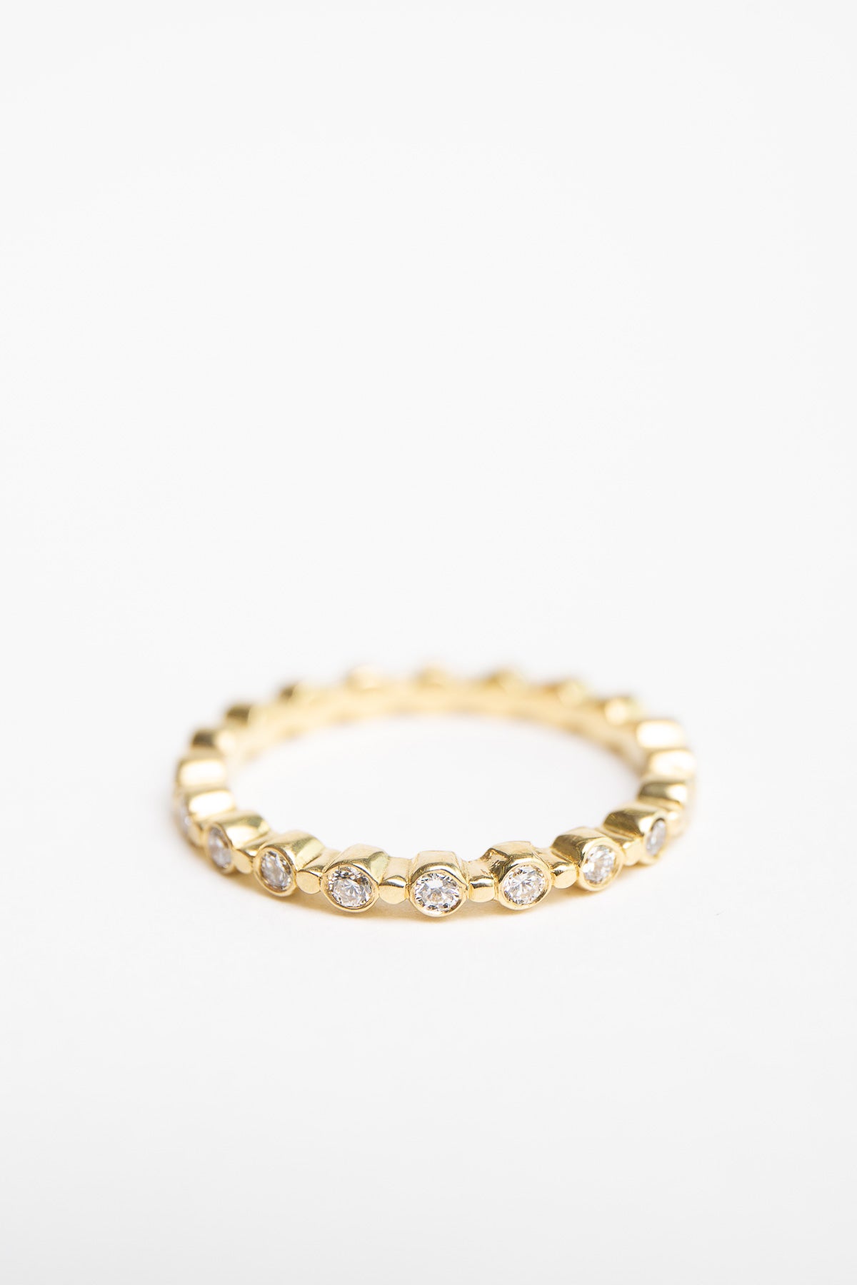 MAUD JEWELRY | 18K GOLD 30 DIAMOND STACK RING - MAXFIELD LA