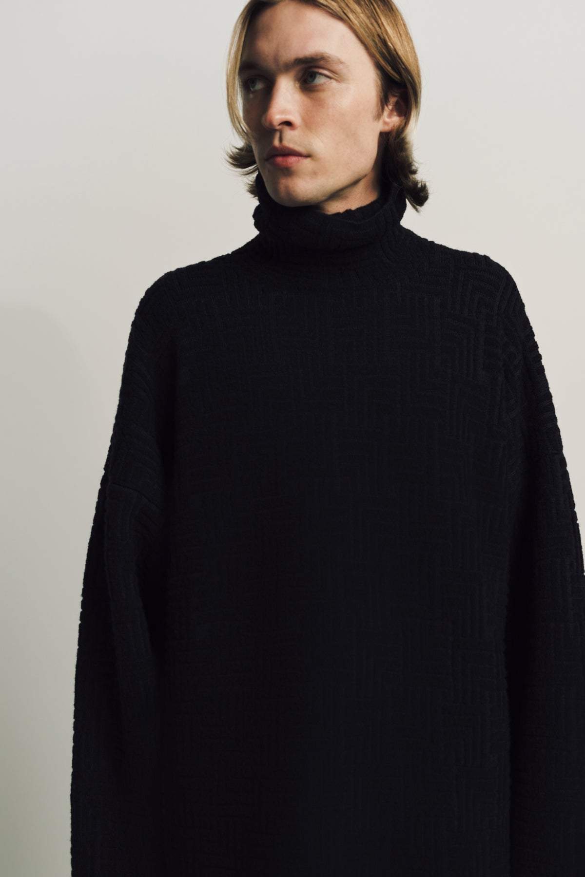 FEAR OF GOD | WOOL JACQUARD HIGH NECK SWEATER