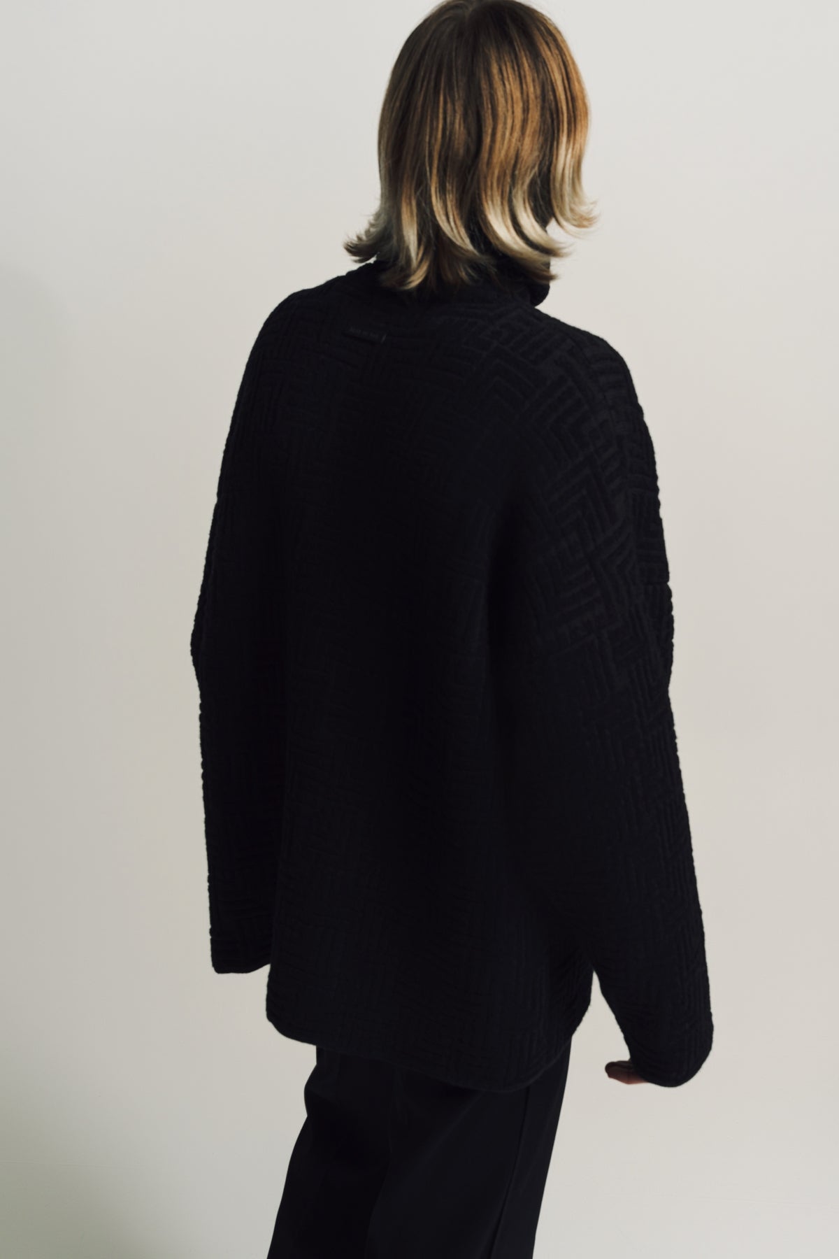 FEAR OF GOD | WOOL JACQUARD HIGH NECK SWEATER - MAXFIELD LA
