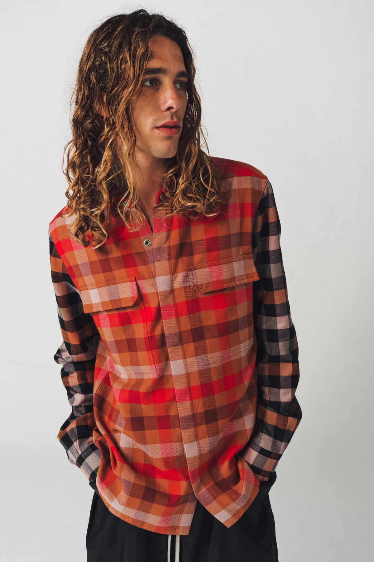RICK OWENS | PLAID OUTERSHIRT - MAXFIELD LA