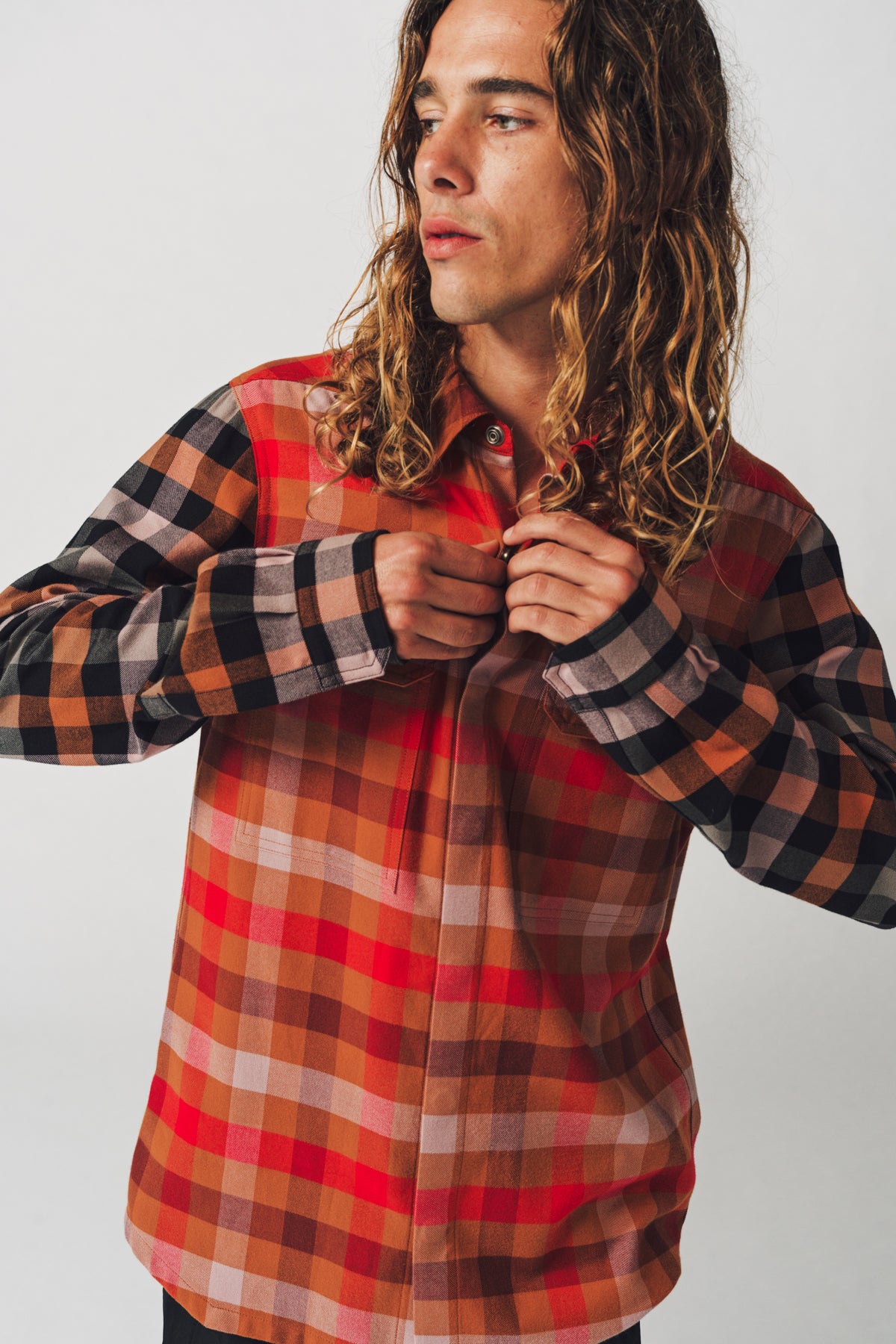 早い者勝ち‼️極美品‼️Rick Owens OUTER SHIRT STROBE RICK OWENS | PLAID OUTERSHIRT